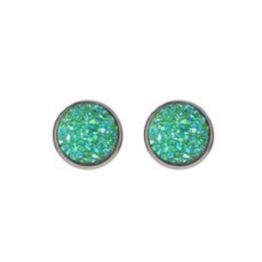 Druzzy Medium Stud SilverTrendy chic modern